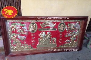 Tranh Đồng Mừng Thọ Ông Bà