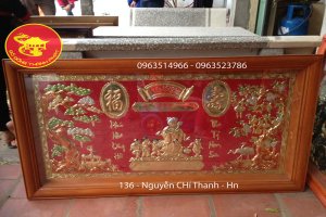 Tranh Chúc Thọ Cụ Bà Bằng Đồng