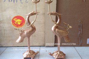 Đôi Hạc Đồng Đỏ 50