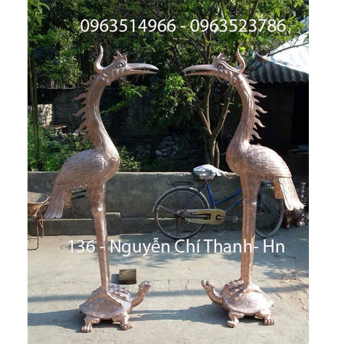 Đôi Hạc Cúng Tiến Đình Đền Cao 1,86 m