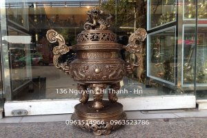 ĐỈnh Đồng Long Phụng Hun Giả Cổ 65