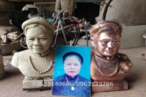 Đúc Tượng Chân Dung Bán Thân Đồng Đỏ