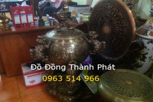 Bóng Đồng Mỹ Nghệ Khảm Tam Khí Cao 90 cm
