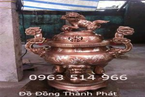 Bộ đồ đồng mỹ nghệ khảm bạc
